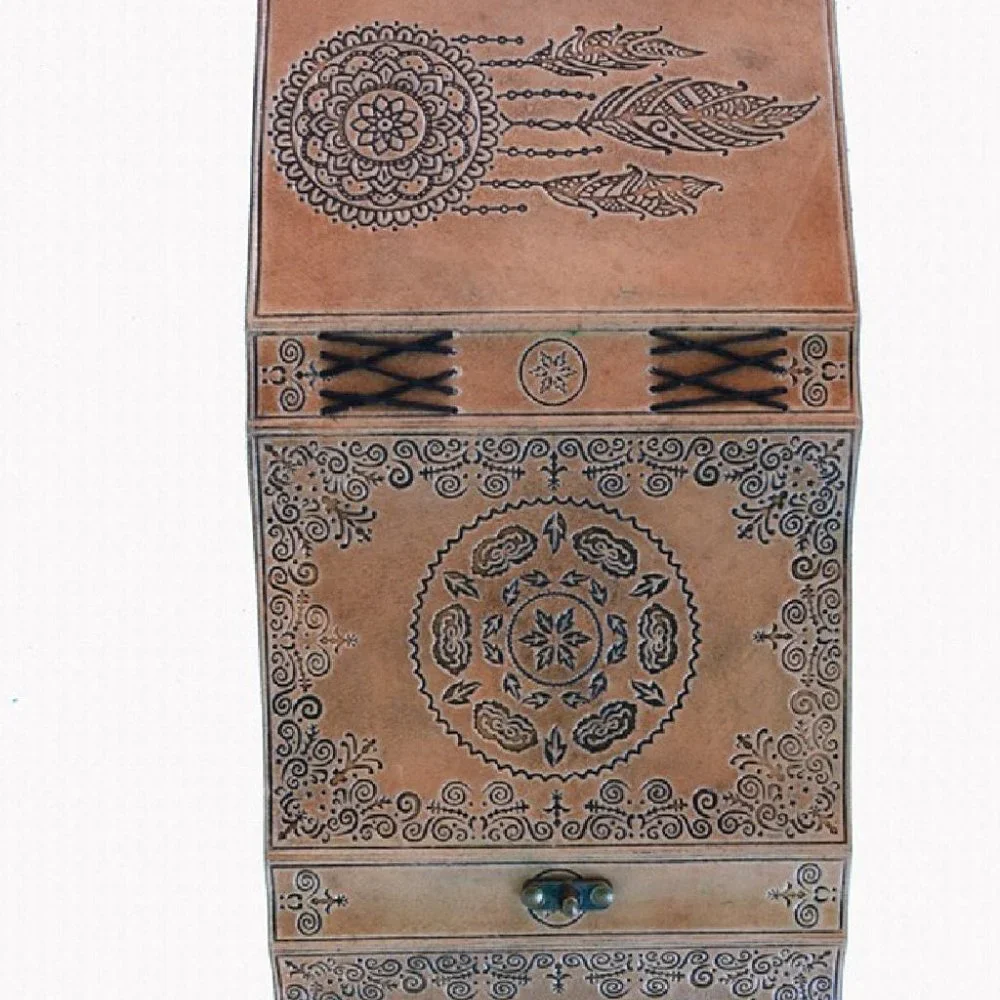 Write with Ease and Elegance Vintage Dream Catcher Leather Journal